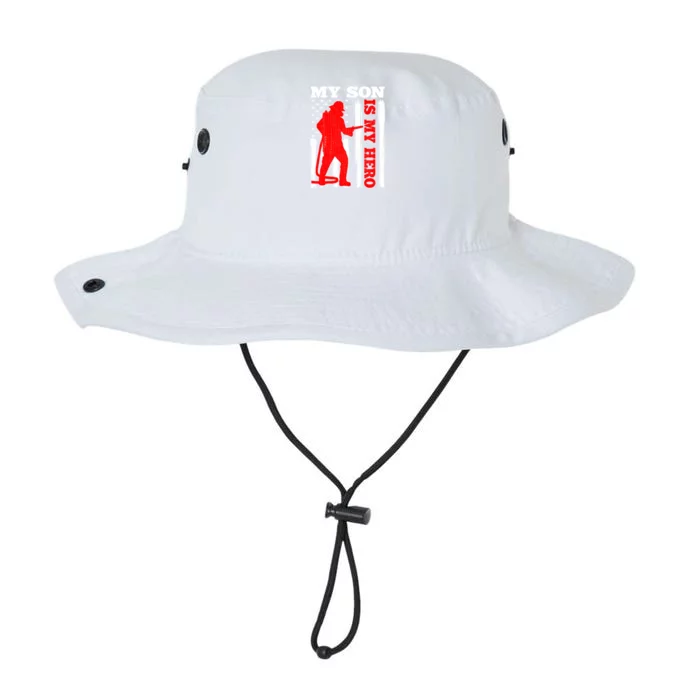 My Firefighter Is My Hero Usa Flag Firefighter Fire Son Meaningful Gift Legacy Cool Fit Booney Bucket Hat