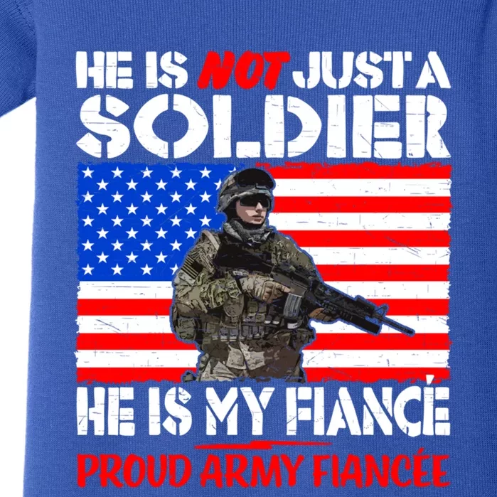 My Fiance Is A Soldier Proud Army Fiancee Cute Gift Military Family Meaningful G Baby Bodysuit