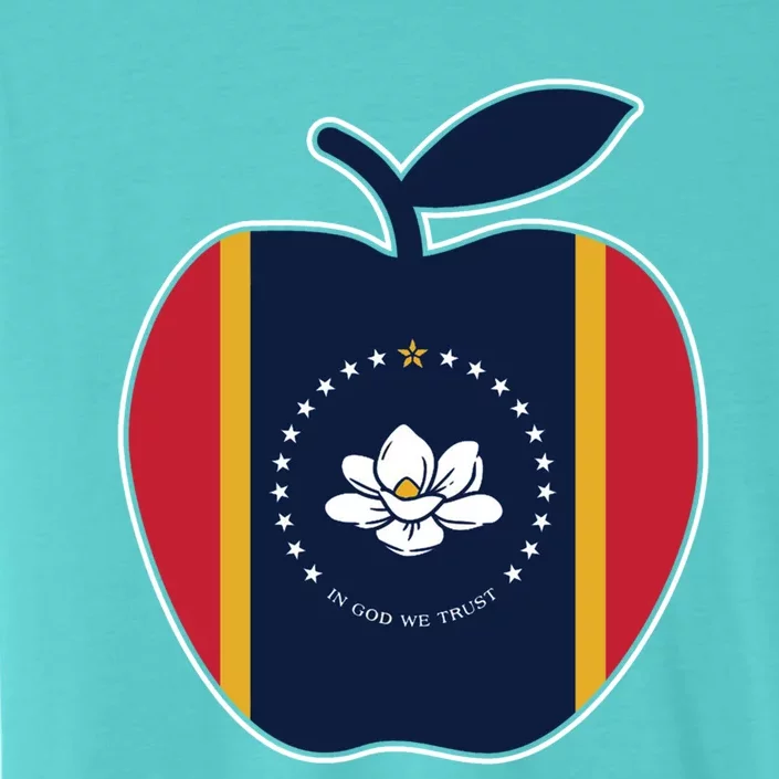 Mississippi Flag In God We Trust School Teacher Apple Cute Gift ChromaSoft Performance T-Shirt