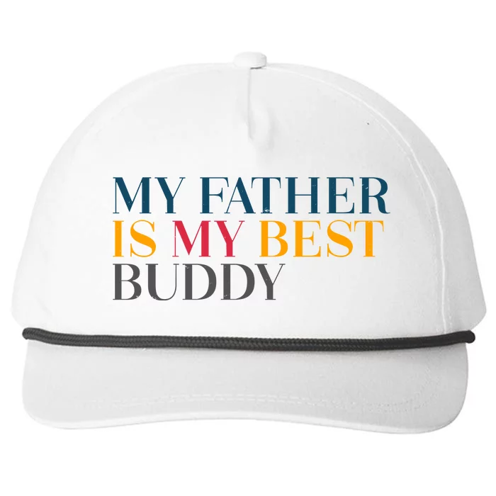 My Father Is My Best Buddy Cute Snapback Five-Panel Rope Hat