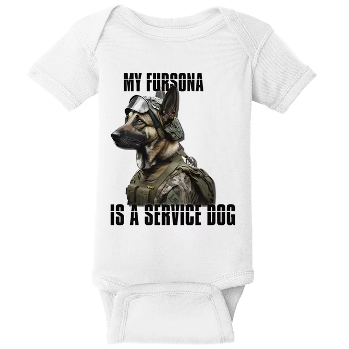 My Fursona Is A Service Dog Baby Bodysuit