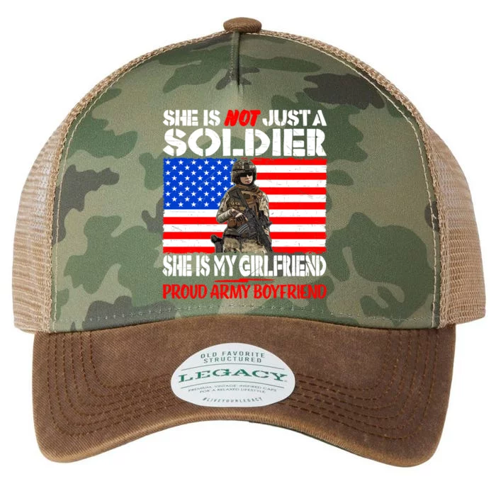 My Friend Is A Soldier Proud Army Friend Lover Gift Cool Gift Legacy Tie Dye Trucker Hat