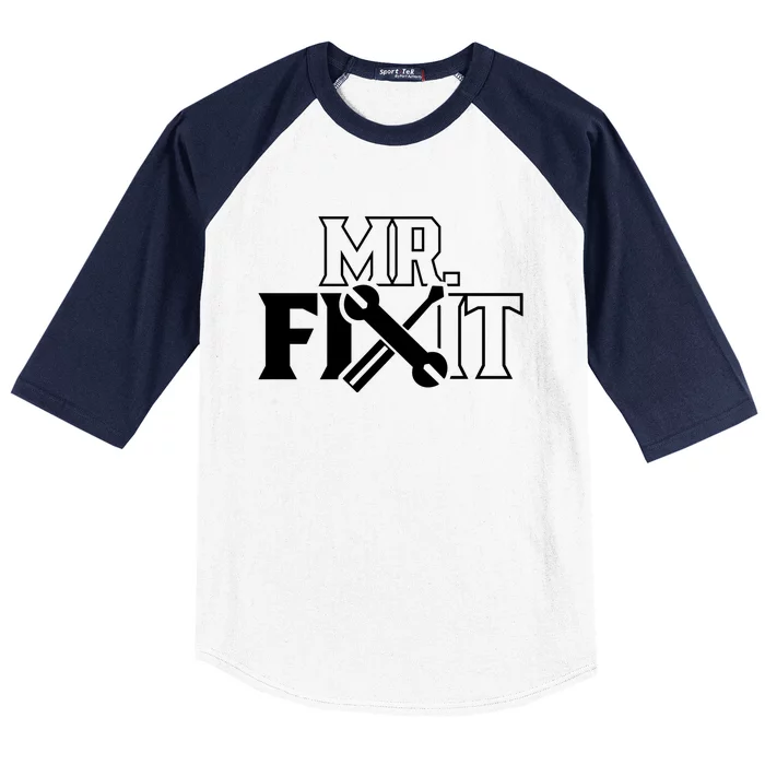 Mr Fix It Handy Overhaul Repair Fixing Gift Baseball Sleeve Shirt