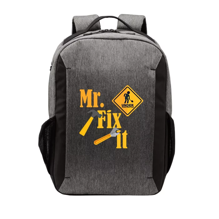 Mr Fix It Diy Handy Upcycling Repairing Workshop Fixing Gift Vector Backpack