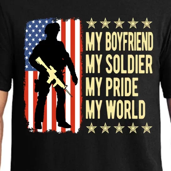 My Friend Is A Soldier Hero Proud Army Friend Funny Gift Pajama Set