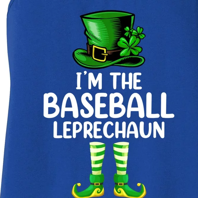 Matching Family I'm The Baseball Leprechaun St Patrick's Day Gift Women's Racerback Tank