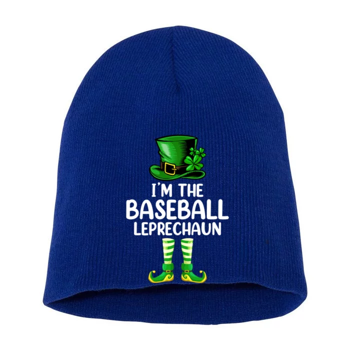 Matching Family I'm The Baseball Leprechaun St Patrick's Day Gift Short Acrylic Beanie