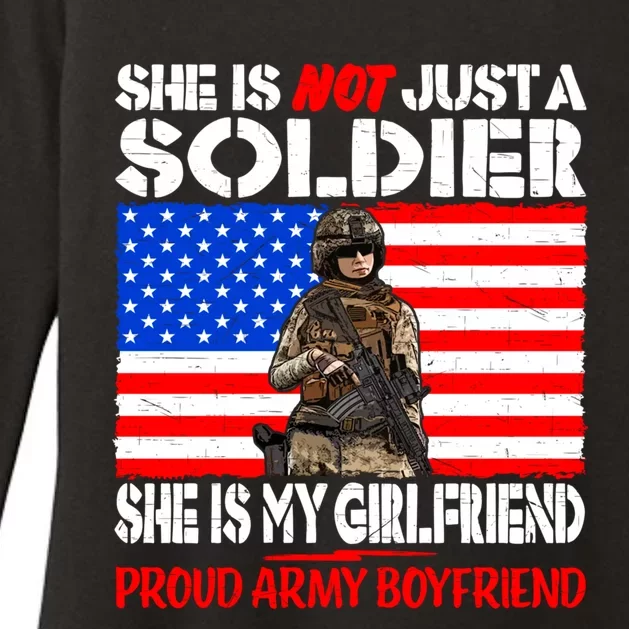 My Friend Is A Soldier Proud Army Friend Lover Gift Meaningful Gift Womens CVC Long Sleeve Shirt