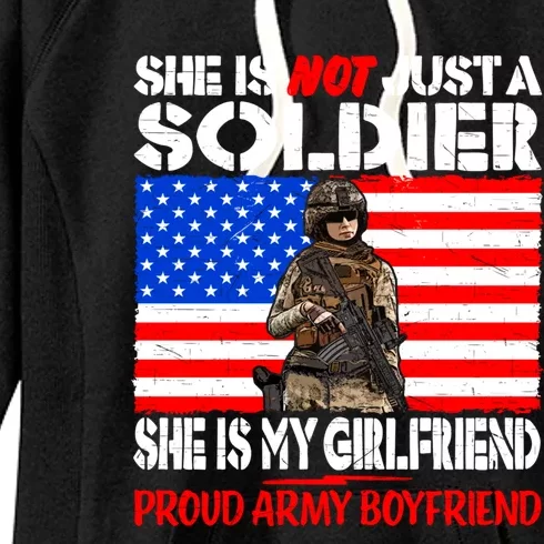 My Friend Is A Soldier Proud Army Friend Lover Gift Meaningful Gift Women's Fleece Hoodie