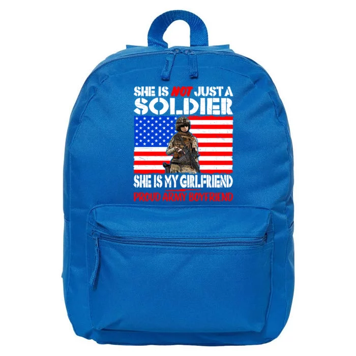 My Friend Is A Soldier Proud Army Friend Lover Gift Meaningful Gift 16 in Basic Backpack