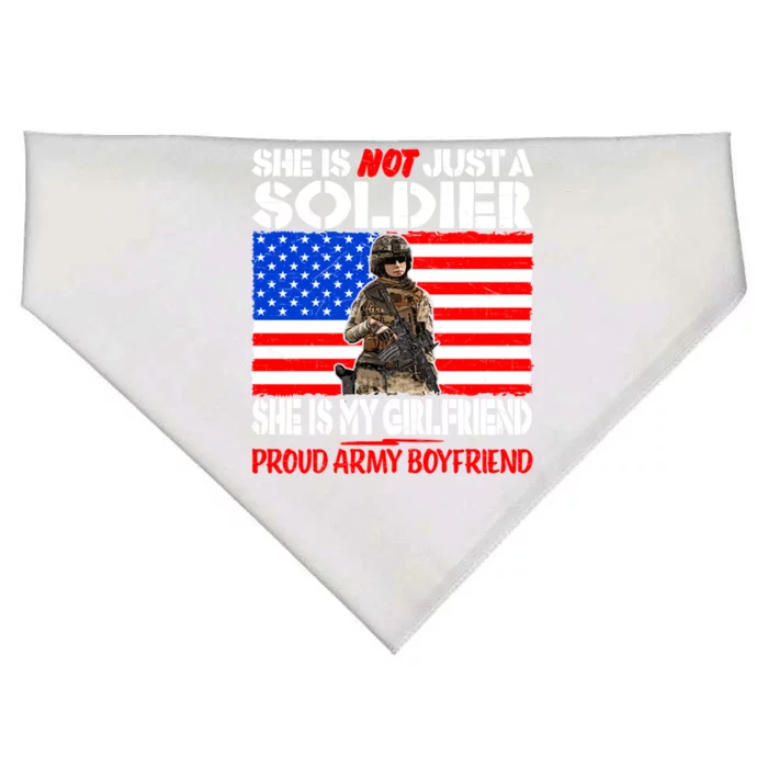 My Friend Is A Soldier Proud Army Friend Lover Gift Meaningful Gift USA-Made Doggie Bandana