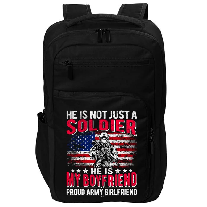 My Friend Is A Soldier Hero Proud Army Friend Funny Gift Impact Tech Backpack