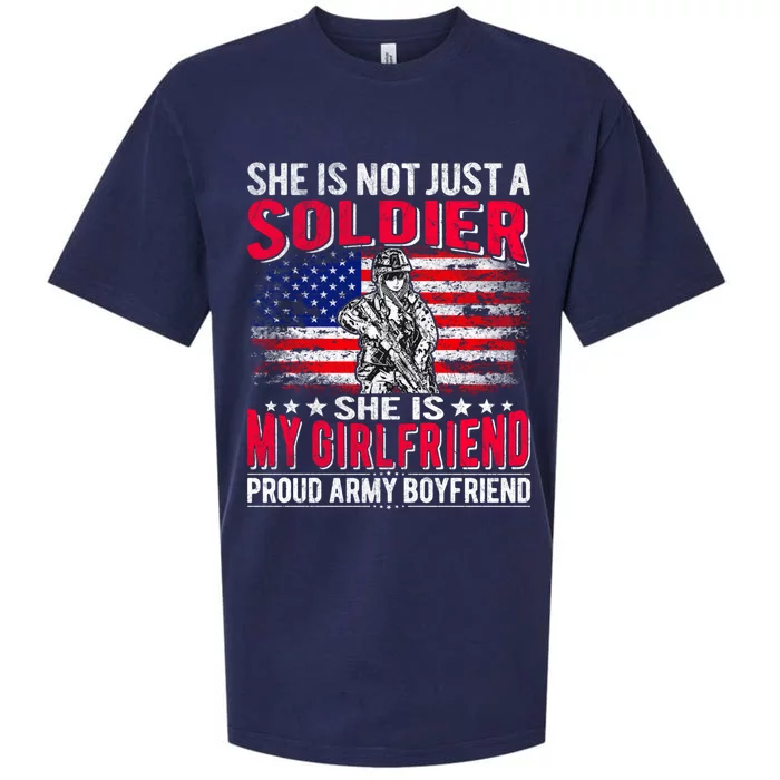 My Friend Is Soldier Hero Proud Army Friend Military Cool Gift Sueded Cloud Jersey T-Shirt