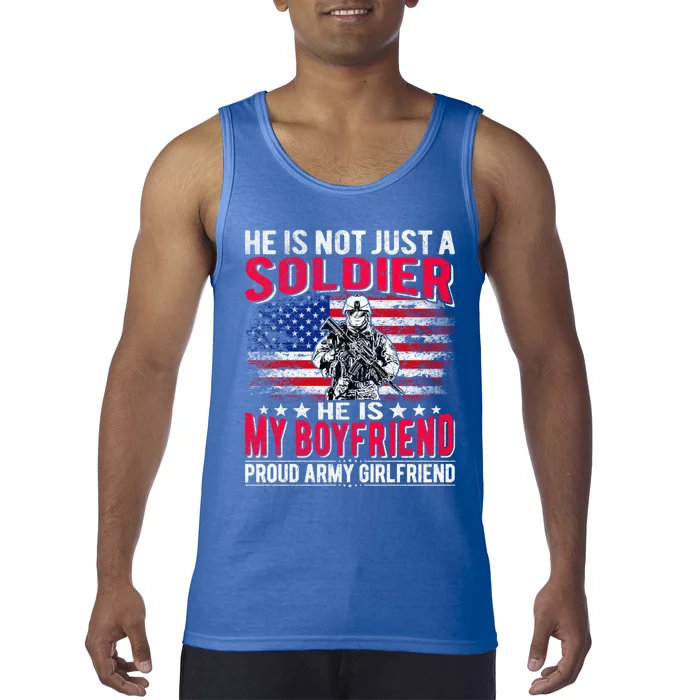 My Friend Is A Soldier Hero Proud Army Friend Funny Gift Tank Top