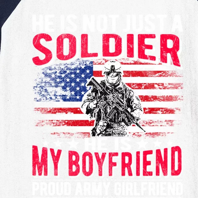 My Friend Is A Soldier Hero Proud Army Friend Funny Gift Baseball Sleeve Shirt