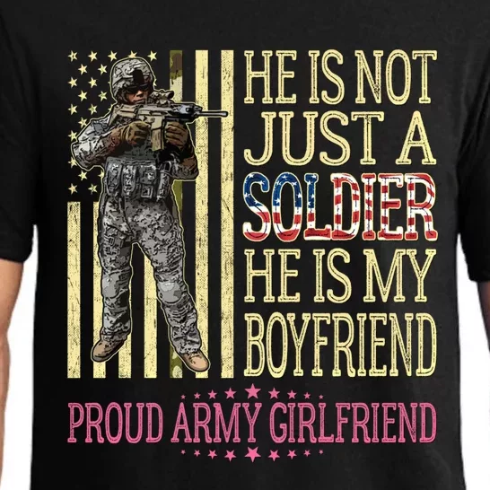 My Friend Is My Soldier Hero Gift Proud Army Friend Gift Funny Gift Pajama Set