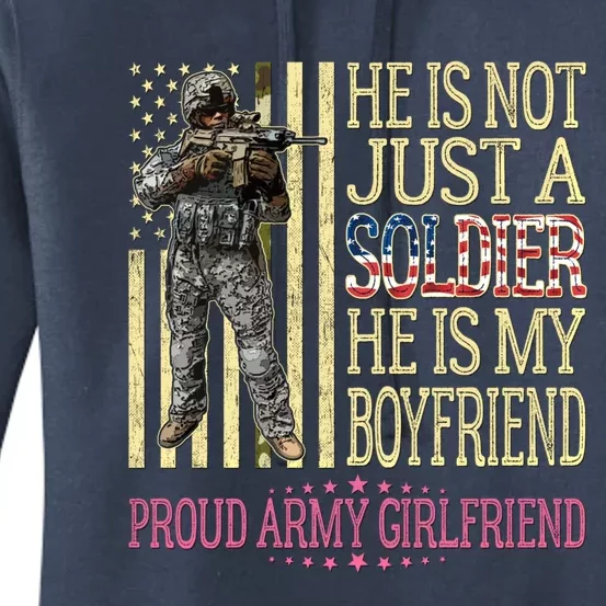 My Friend Is My Soldier Hero Gift Proud Army Friend Gift Funny Gift Women's Pullover Hoodie