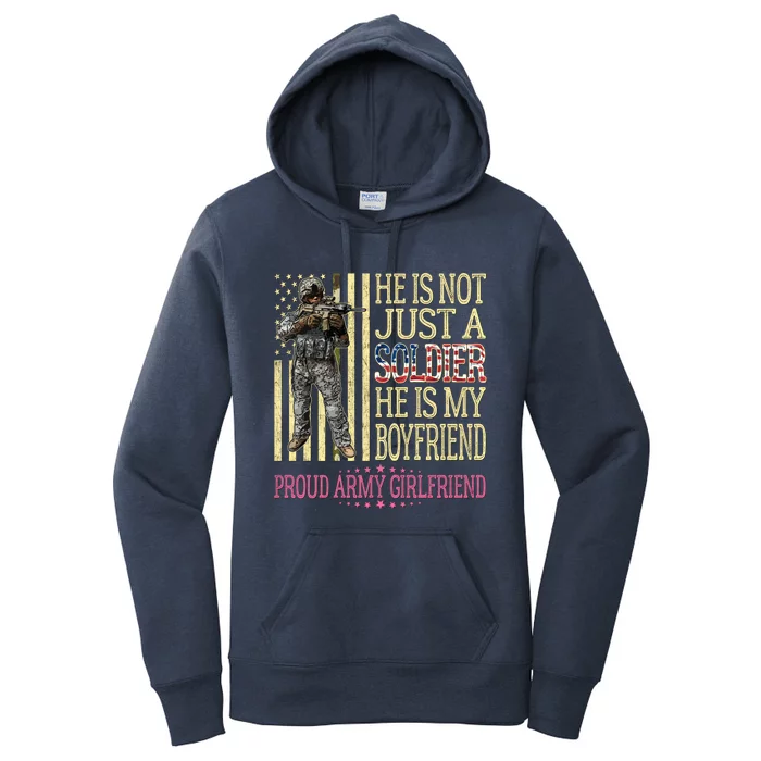 My Friend Is My Soldier Hero Gift Proud Army Friend Gift Funny Gift Women's Pullover Hoodie