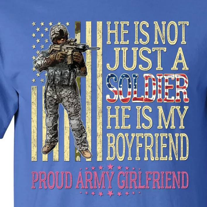 My Friend Is My Soldier Hero Gift Proud Army Friend Gift Tall T-Shirt