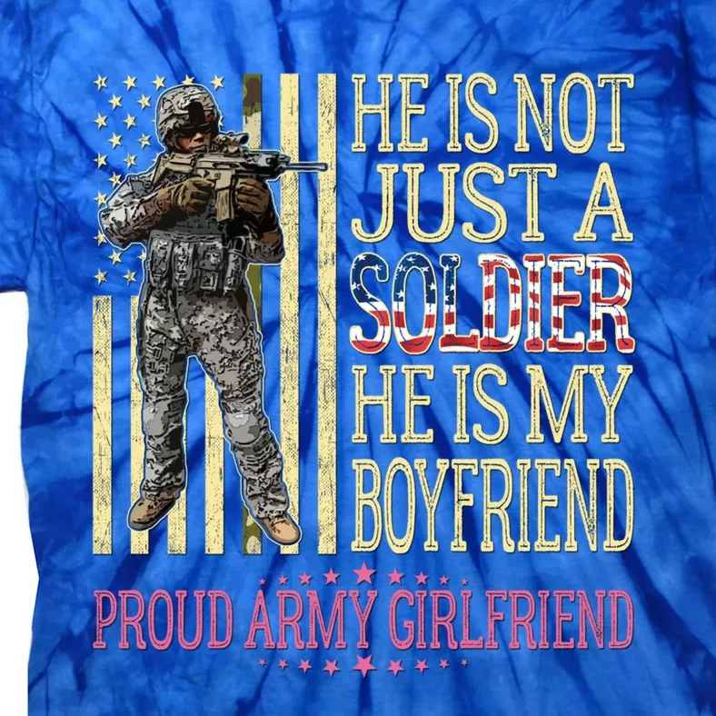 My Friend Is My Soldier Hero Gift Proud Army Friend Gift Cute Gift Tie-Dye T-Shirt