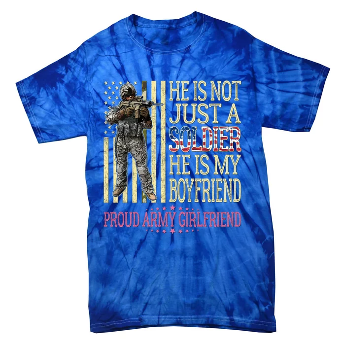 My Friend Is My Soldier Hero Gift Proud Army Friend Gift Cute Gift Tie-Dye T-Shirt