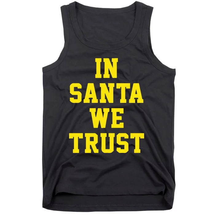 Michigan Football In Santa We Trust Tank Top