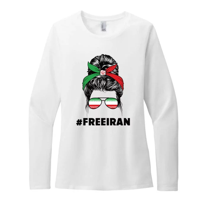 MahsaAmini Free Iran Women Life Freedom Protest Womens CVC Long Sleeve Shirt