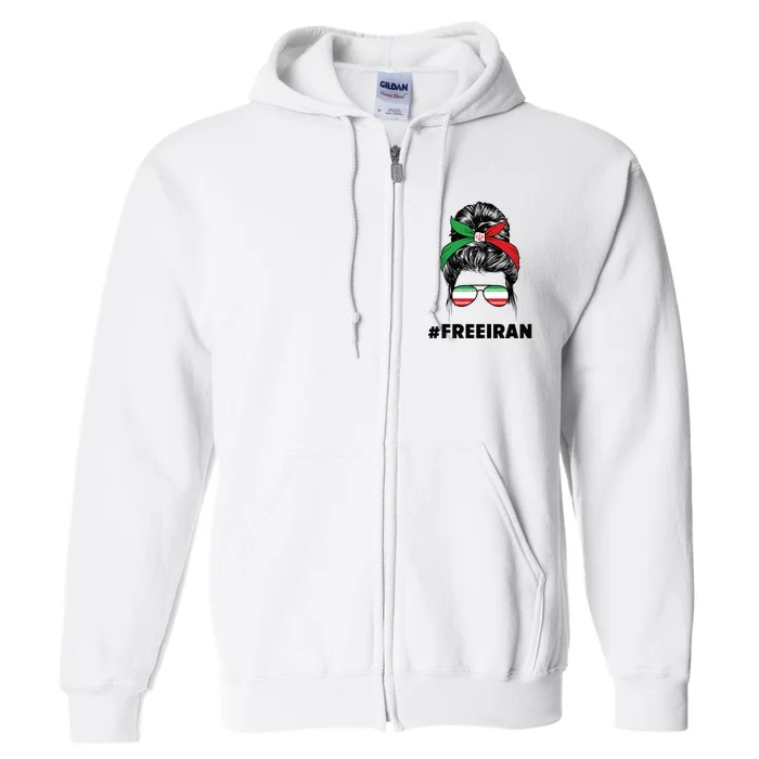 MahsaAmini Free Iran Women Life Freedom Protest Full Zip Hoodie