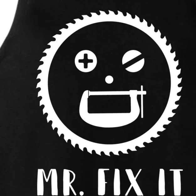 Mr Fix It Handy Dad Meaningful Gift Ladies Tri-Blend Wicking Tank