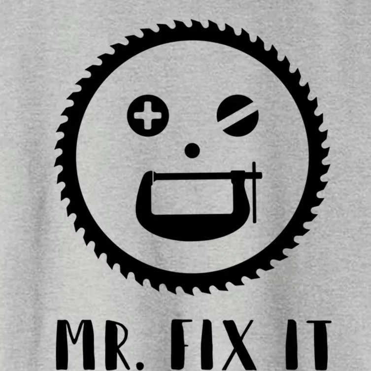 Mr Fix It Handy Dad Meaningful Gift Women's Crop Top Tee