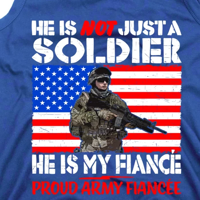 My Fiance Is A Soldier Proud Army Fiancee Gift Military Family Cool Gift Tank Top