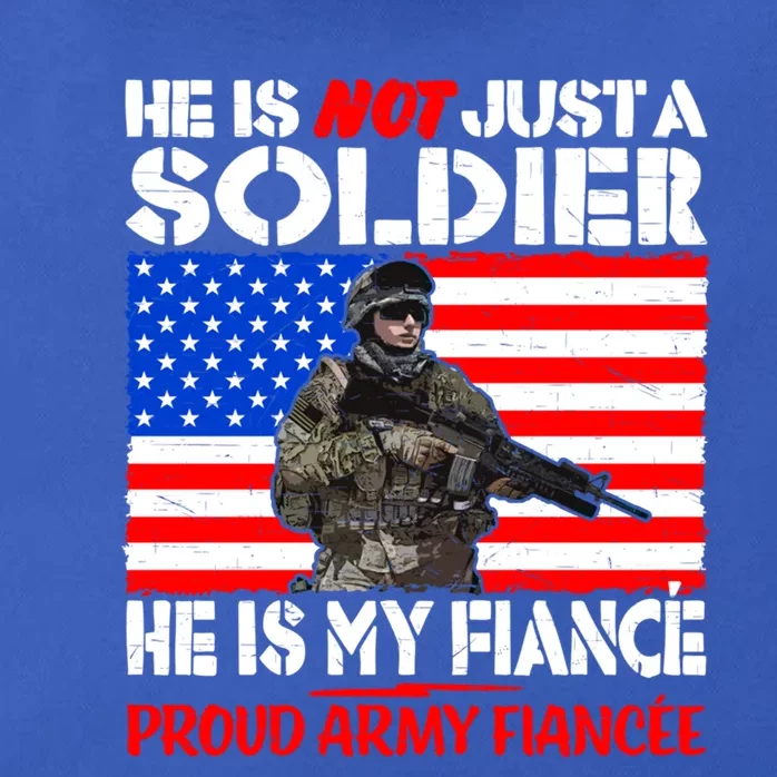 My Fiance Is A Soldier Proud Army Fiancee Gift Military Family Cool Gift Zip Tote Bag