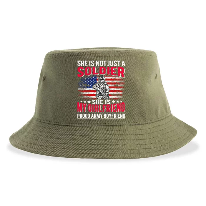 My Friend Is A Soldier Proud Army Friend Lover Funny Gift Sustainable Bucket Hat