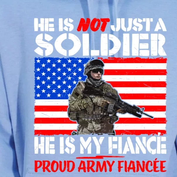 My Fiance Is A Soldier Proud Army Fiancee Gift Military Family Gift Unisex Surf Hoodie