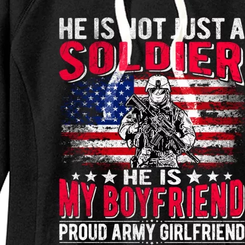 My Friend Is A Soldier Hero Proud Army Friend Funny Gift Women's Fleece Hoodie