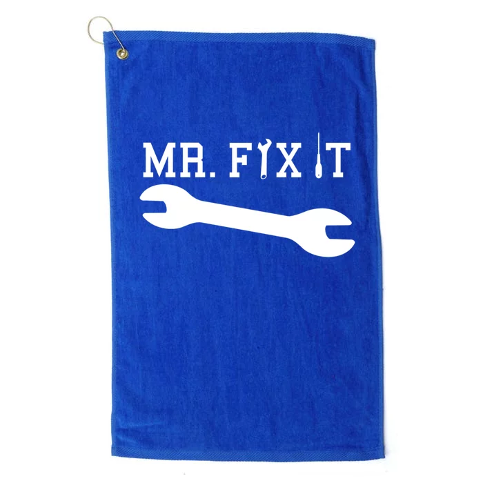 Mr Fix It Handy Dad Mechanic Fathers Day Gift Meaningful Gift Platinum Collection Golf Towel