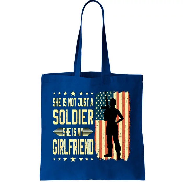 My Friend Is A Soldier Hero Proud Army Friend Funny Gift Tote Bag