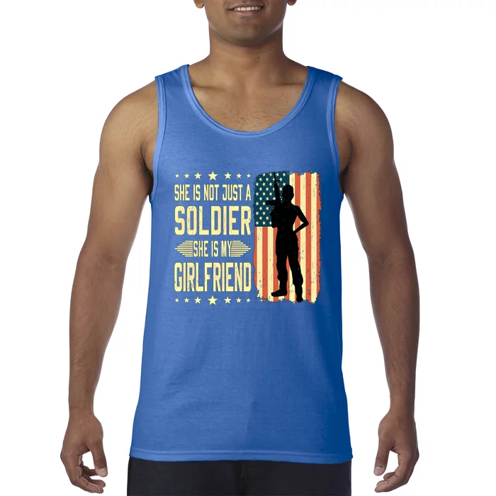 My Friend Is A Soldier Hero Proud Army Friend Funny Gift Tank Top