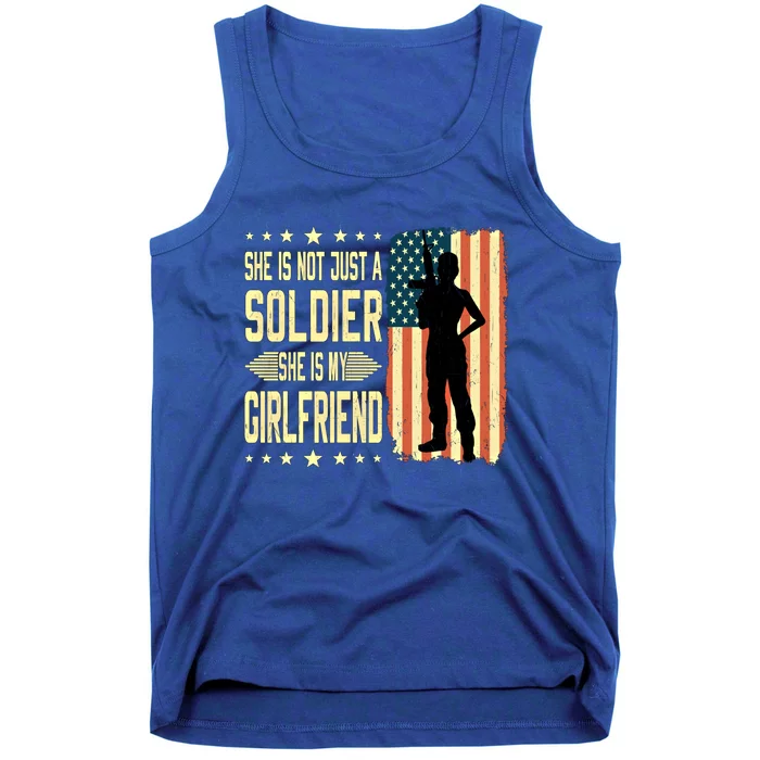 My Friend Is A Soldier Hero Proud Army Friend Funny Gift Tank Top