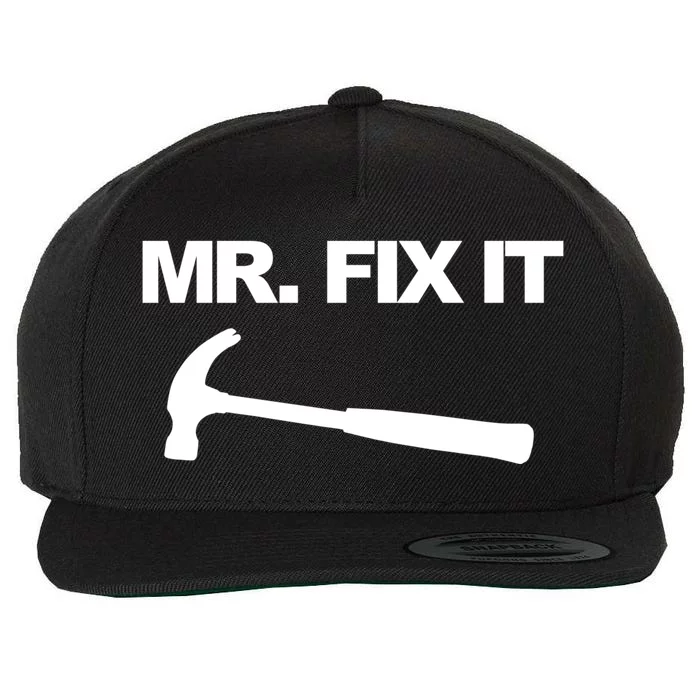 Mr Fix It Funny Gift Wool Snapback Cap