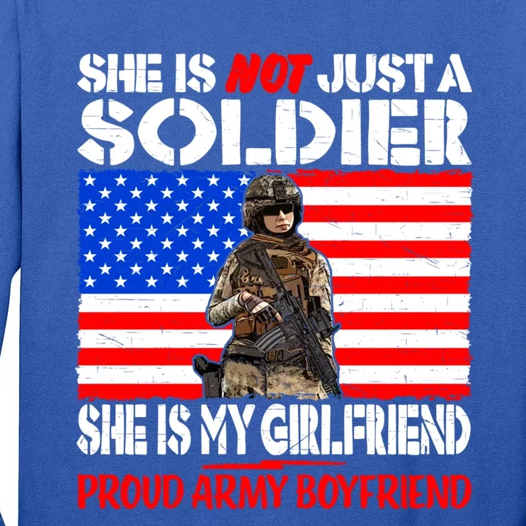 My Friend Is A Soldier Proud Army Friend Lover Gift Tall Long Sleeve T-Shirt