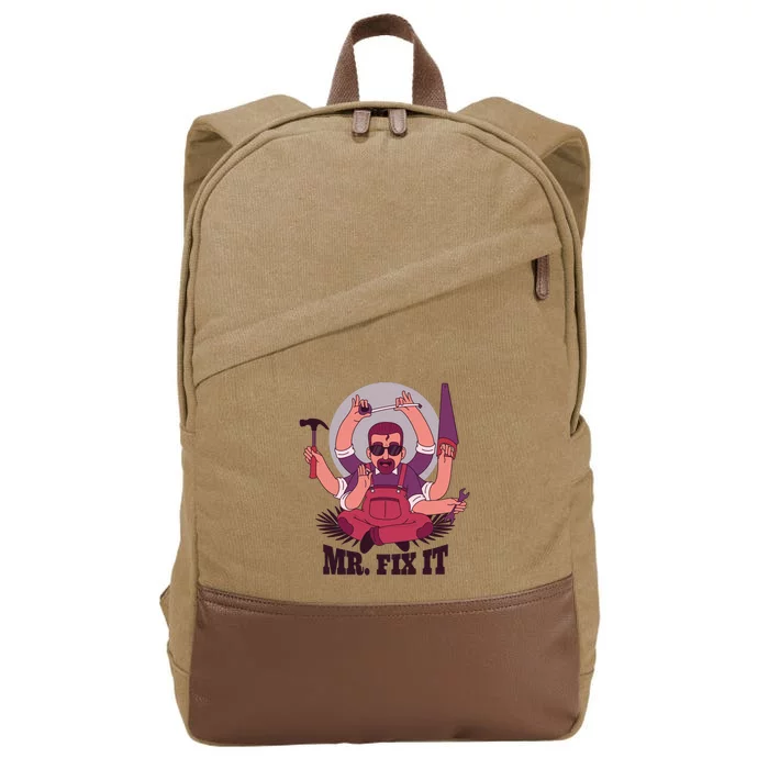 Mr Fix It Cotton Canvas Backpack