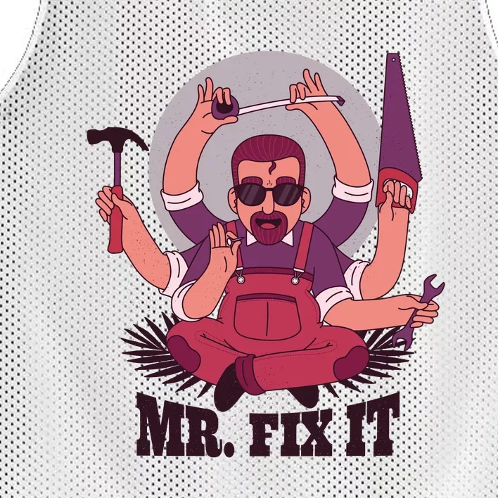 Mr Fix It Mesh Reversible Basketball Jersey Tank