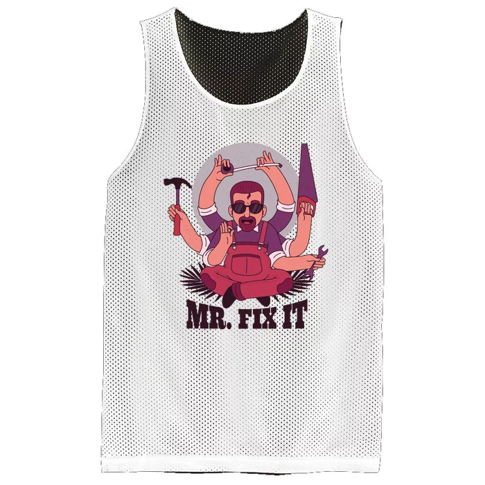 Mr Fix It Mesh Reversible Basketball Jersey Tank