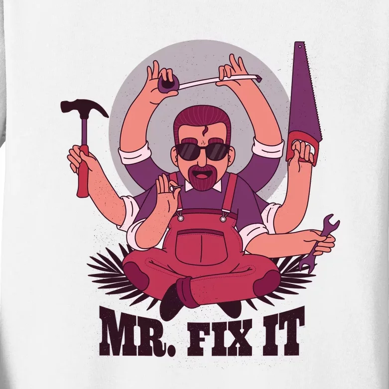 Mr Fix It Kids Long Sleeve Shirt