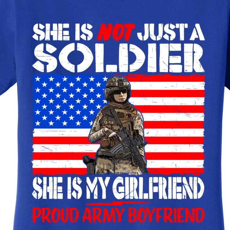 My Friend Is A Soldier Proud Army Friend Lover Gift Women's T-Shirt