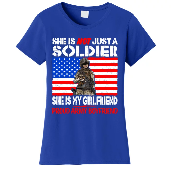 My Friend Is A Soldier Proud Army Friend Lover Gift Women's T-Shirt