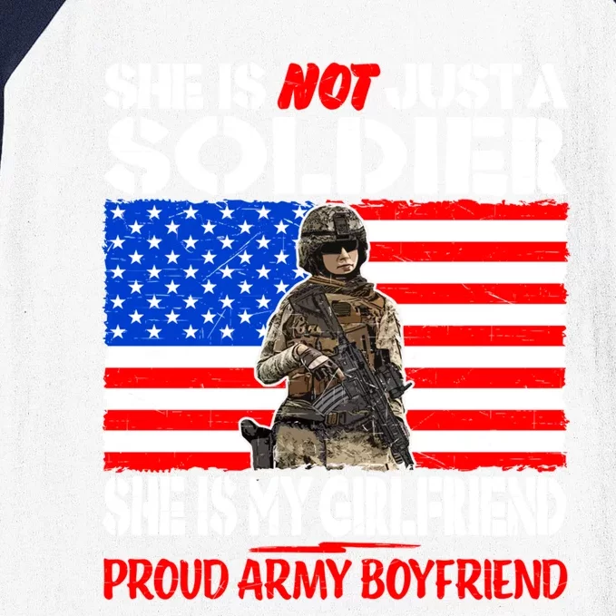 My Friend Is A Soldier Proud Army Friend Lover Gift Baseball Sleeve Shirt