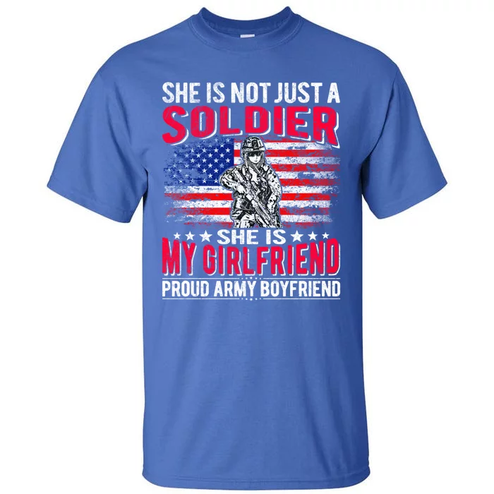 My Friend Is Soldier Hero Proud Army Friend Military Gift Tall T-Shirt