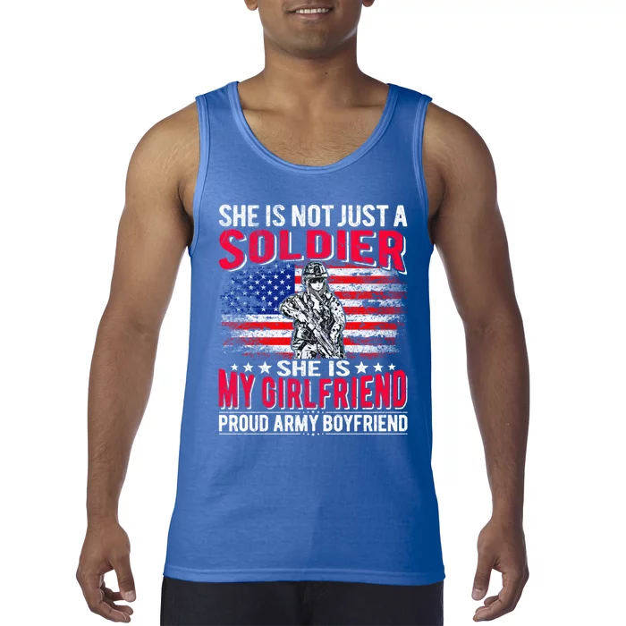 My Friend Is Soldier Hero Proud Army Friend Military Gift Tank Top